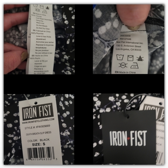 NWT Iron Fist adjustable strap mini dress size small - Picture 4 of 6
